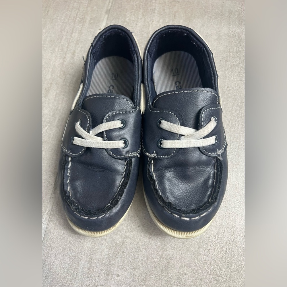 Carters boys size 10, navy blue, dress shoes.